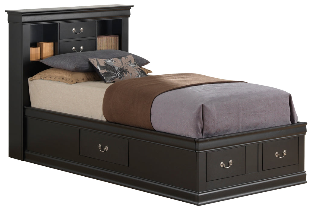 Glory Furniture Louis Phillipe G3150B-SB Storage bed Black 