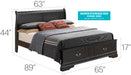 Glory Furniture Louis Phillipe G3150D-B2 Storage bed Black 
