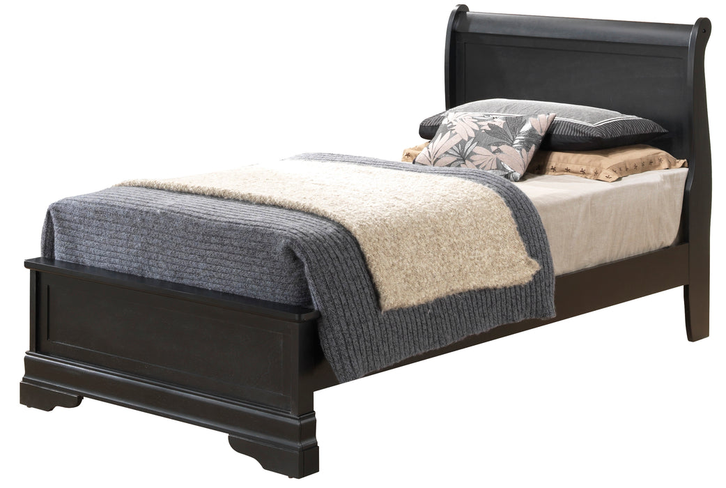 Glory Furniture Louis Phillipe G3150E-B3 Bed Black 