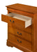 Glory Furniture Louis Phillipe G3160-BC 4 Drawer Chest , Oak G3160-BC