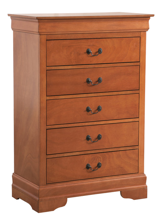 Glory Furniture Louis Phillipe G3160-CH Chest , Oak G3160-CH