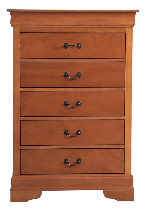 Glory Furniture Louis Phillipe G3160-CH Chest , Oak G3160-CH