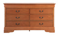 Glory Furniture Louis Phillipe G3160-D Dresser , Oak G3160-D