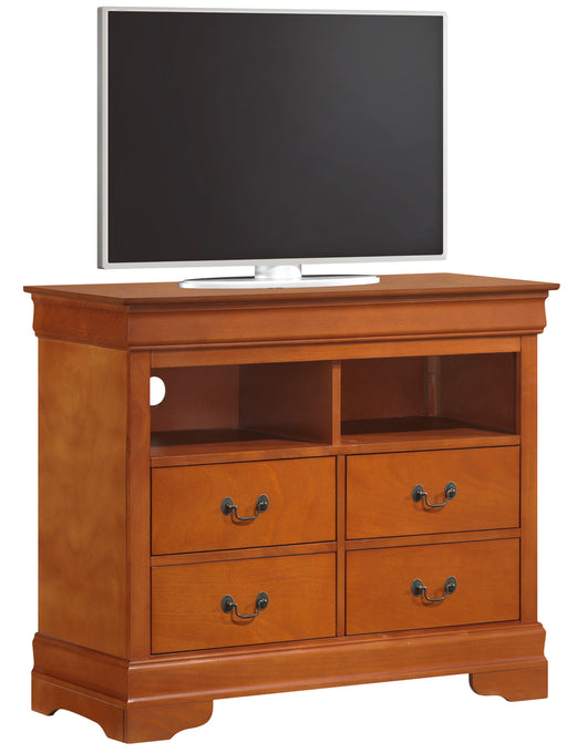 Glory Furniture Louis Phillipe G3160-TV Media Chest , Oak G3160-TV