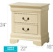 Glory Furniture Louis Phillipe G3175-N Nightstand , Beige G3175-N