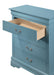 Glory Furniture Louis Phillipe G3180-BC 4 Drawer Chest , Teal G3180-BC