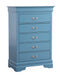 Glory Furniture Louis Phillipe G3180-CH Chest , Teal G3180-CH