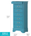 Glory Furniture Louis Phillipe G3180-LC Lingerie Chest , Teal G3180-LC