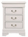 Glory Furniture Louis Phillipe G3190-3N 3 Drawer Nightstand , White G3190-3N