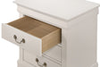 Glory Furniture Louis Phillipe G3190-3N 3 Drawer Nightstand , White G3190-3N