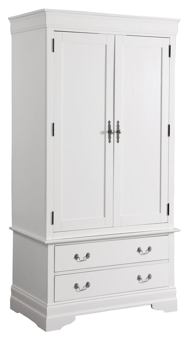 Glory Furniture Louis Phillipe G3190-A Armoire , White G3190-A