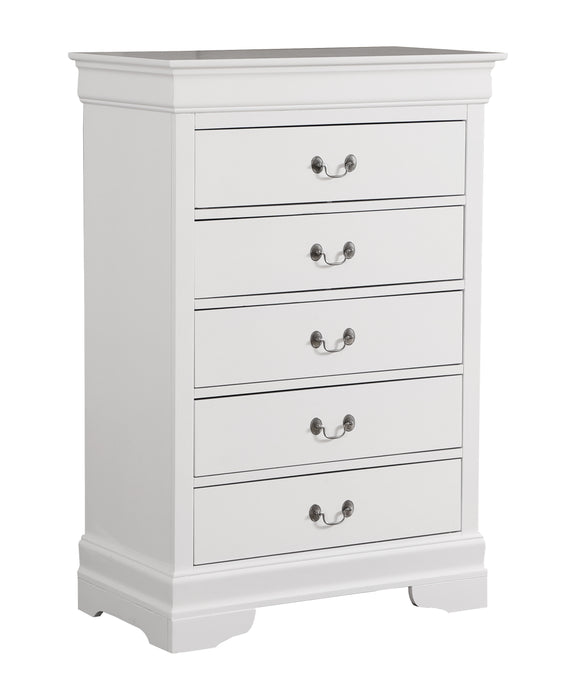 Glory Furniture Louis Phillipe G3190-CH Chest , White G3190-CH