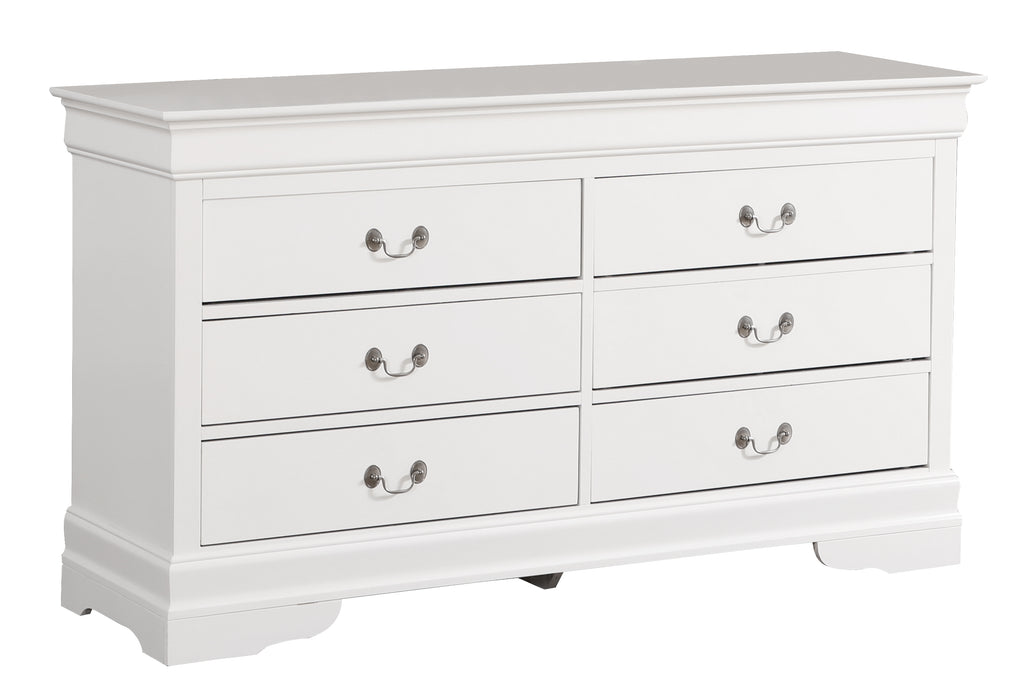 Glory Furniture Louis Phillipe G3190-D Dresser , White G3190-D