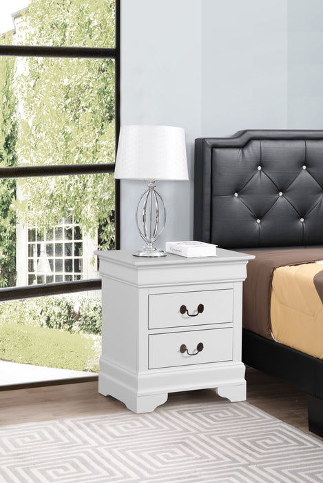 Glory Furniture Louis Phillipe G3190-N Nightstand , White G3190-N