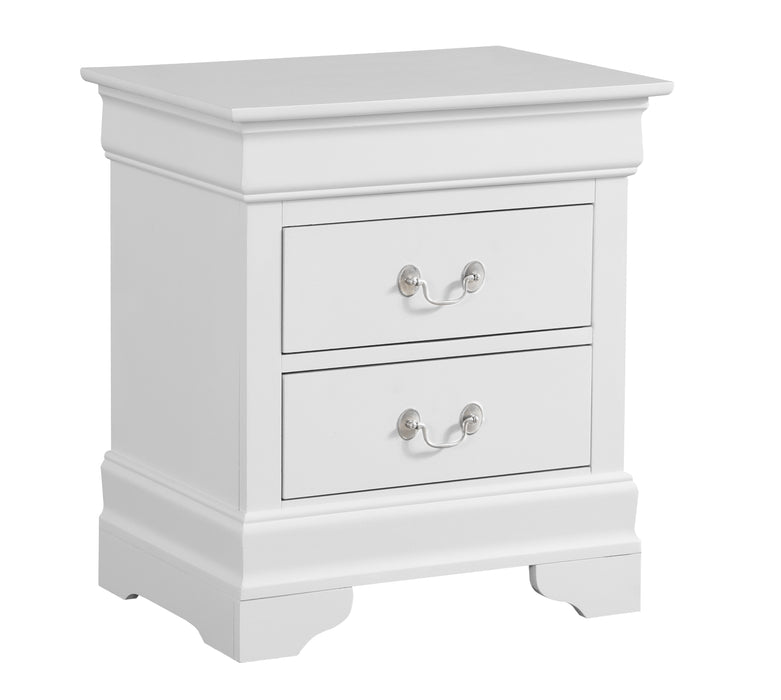 Glory Furniture Louis Phillipe G3190-N Nightstand , White G3190-N