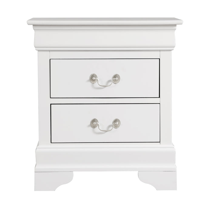 Glory Furniture Louis Phillipe G3190-N Nightstand , White G3190-N