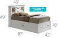 Louis Phillipe Storage bed White By Glory Furniture 