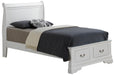 Louis Phillipe G3190D Storage bed White By Glory Furniture 