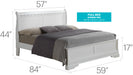 Louis Phillipe G3190E Bed White By Glory Furniture 
