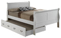 Louis Phillipe Trundle Bed White By Glory Furniture 
