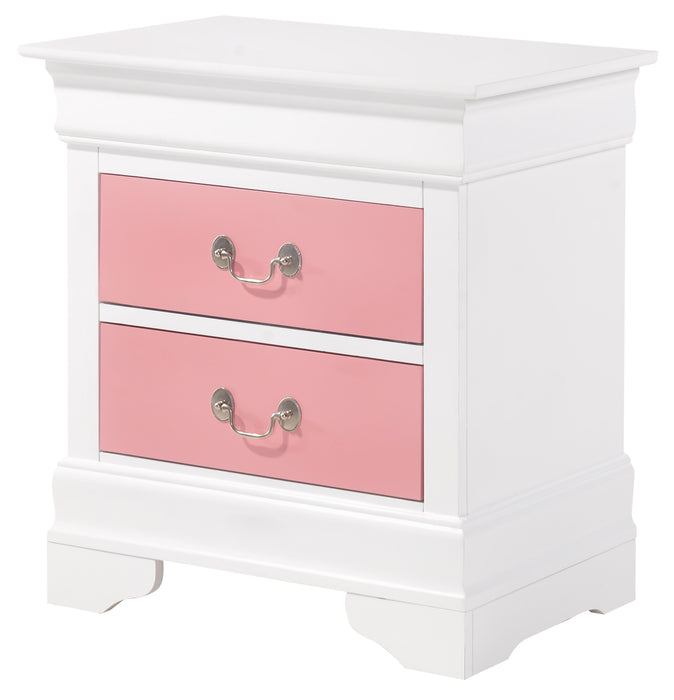 Glory Furniture Louis Phillipe G3193-N Nightstand , Pink G3193-N