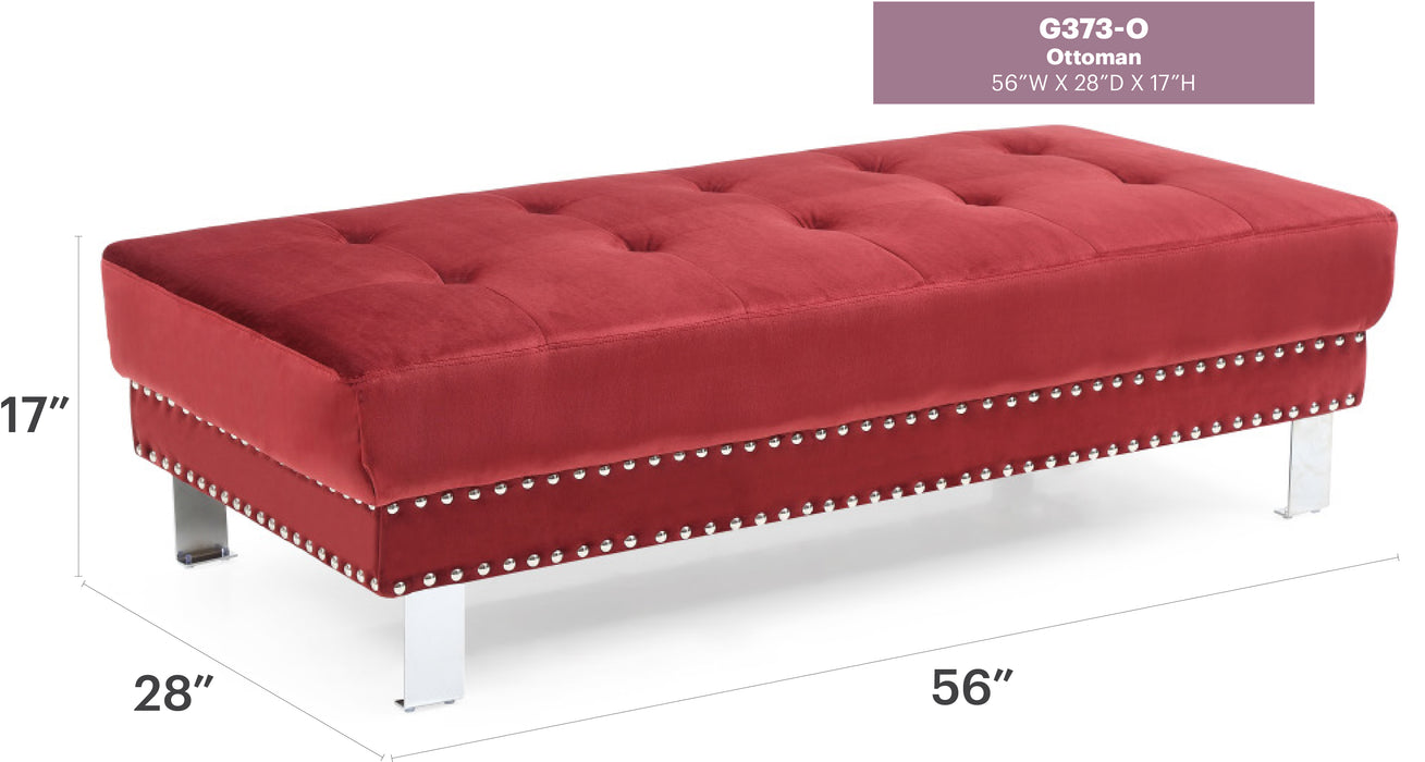 Glory Furniture Derek G371-6O Ottoman 