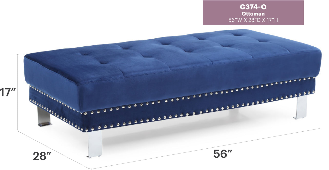 Glory Furniture Derek G371-6O Ottoman 