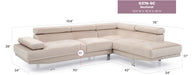 Glory Furniture Derek G371-6 SC Sectional