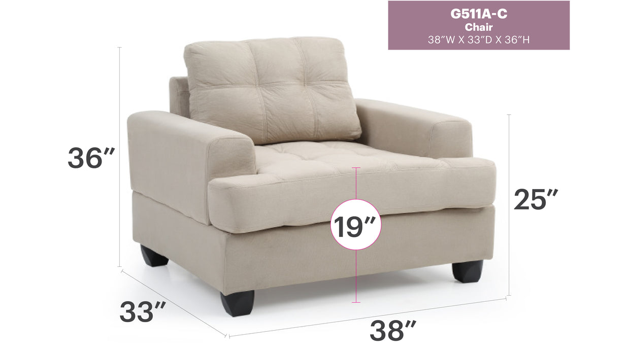 Glory Furniture Sandridge G510-18A-C Chair 