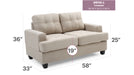 Glory Furniture Sandridge G510-18 A-L Loveseat 