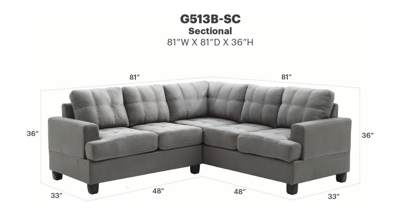 Glory Furniture Sandridge Sectional