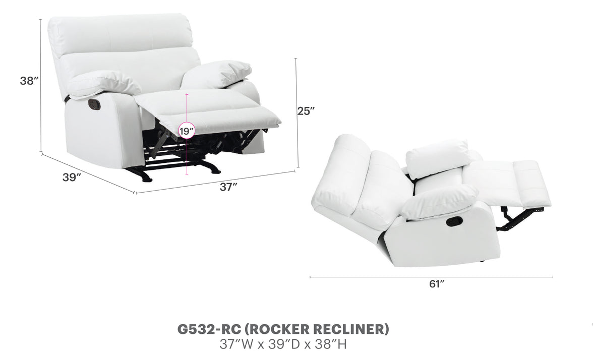 Glory Furniture Manny G531-6 RC Rocker Recliner