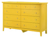 Glory Furniture Hammond G5402-D Dresser , Yellow G5402-D