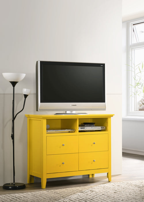 Glory Furniture Hammond G5402-TV Media Chest , Yellow G5402-TV