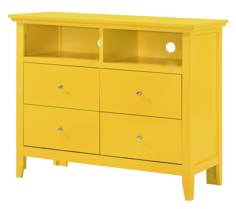 Glory Furniture Hammond G5402-TV Media Chest , Yellow G5402-TV