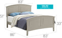 Glory Furniture Hammond G5403A Bed Silver Champagne