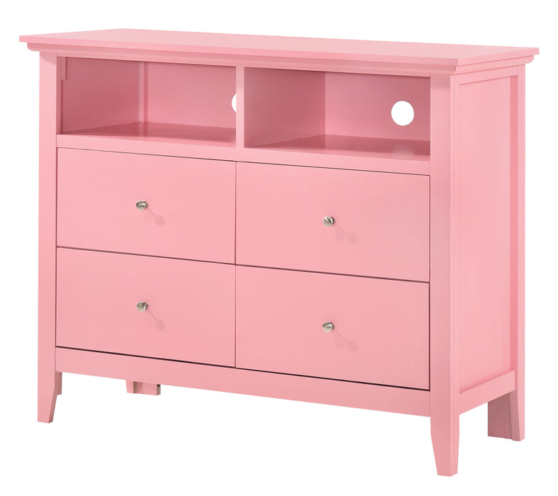 Glory Furniture Hammond G5404-TV Media Chest , Pink G5404-TV