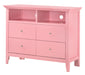 Glory Furniture Hammond G5404-TV Media Chest , Pink G5404-TV