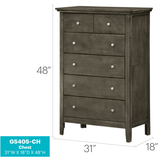 Glory Furniture Hammond G5405-CH Chest , GrayG5405-CH