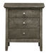 Glory Furniture Hammond G5405-N 3 Drawer Nightstand , GrayG5405-N