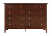 Glory Furniture Hammond G5425-D Dresser , Cappuccino G5425-D