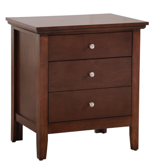 Glory Furniture Hammond G5425-N 3 Drawer Nightstand , Cappuccino G5425-N