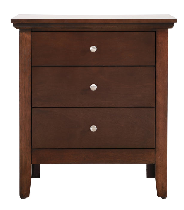 Glory Furniture Hammond G5425-N 3 Drawer Nightstand , Cappuccino G5425-N