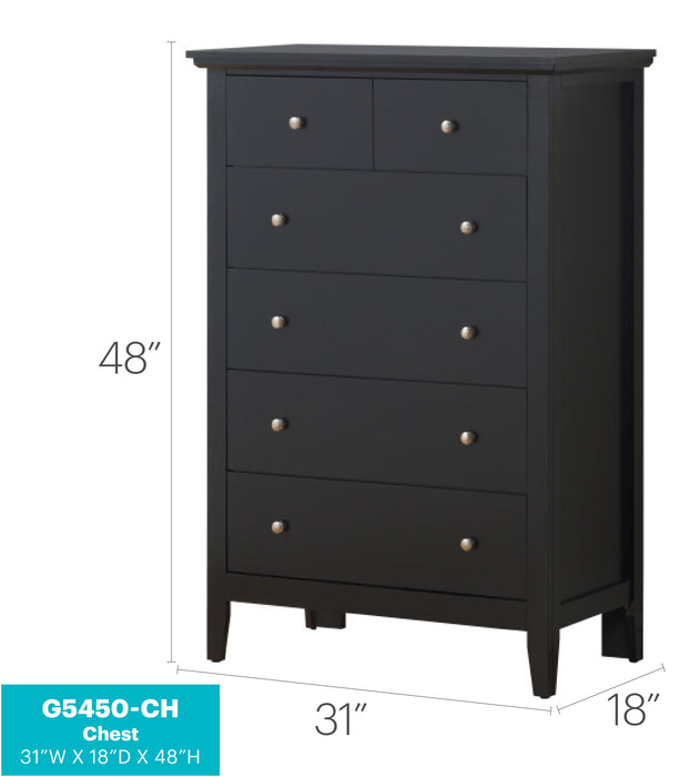 Glory Furniture Hammond G5450-CH Chest , Black G5450-CH