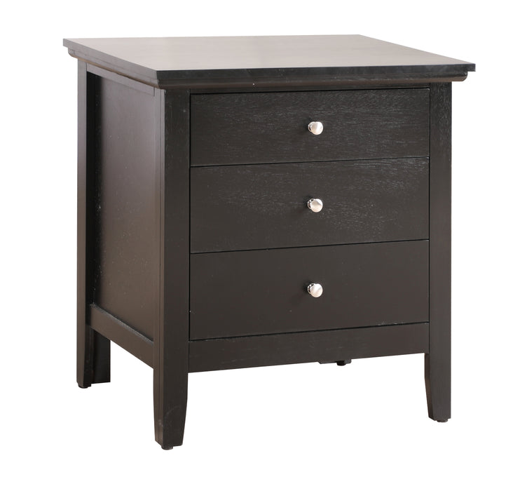 Glory Furniture Hammond G5450-N 3 Drawer Nightstand , Black G5450-N