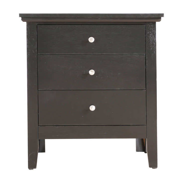 Glory Furniture Hammond G5450-N 3 Drawer Nightstand , Black G5450-N