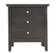 Glory Furniture Hammond G5450-N 3 Drawer Nightstand , Black G5450-N