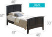 Glory Furniture Hammond G5450A-Bed Black