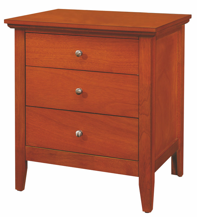 Glory Furniture Hammond G5460-N 3 Drawer Nightstand , Oak G5460-N