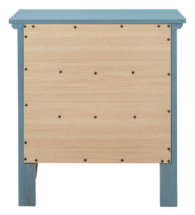 Glory Furniture Hammond G5480-N 3 Drawer Nightstand , Teal G5480-N